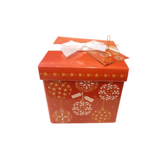 Caixa de Presente Natalina Vermelha Pequena - comprar online