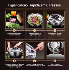 Centrifuga de Salada Inox - 3,5L - loja online