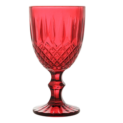 Conjunto 6 Taças de Vidro para Água Greek Vermelho - 345ml