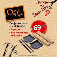 Conjunto para Sushi Sendai - 6 Peças