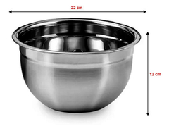 Tigela Mixing Bowl Inox - 22cm - comprar online