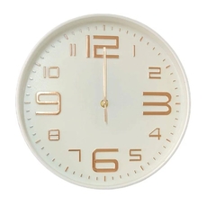 Relógio de Parede Números Bronze - 29,5cm - Design Gallery Santos 