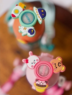 Garrafa Infantil Fidget Spinner com Led - 480ml - Design Gallery Santos 