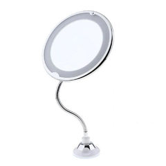 Espelho de Aumento 10x Flexível 360° com Luz Led - comprar online