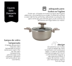 Caçarola Sartin Cook Revestimento em Cerâmica - Design Gallery Santos 