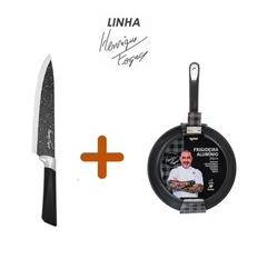 Kit Faca Chef 8" + Frigideira 26cm Henrique Fogaça
