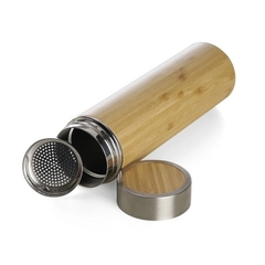 Garrafa Térmica Bambu com Infusor - 500ml - comprar online