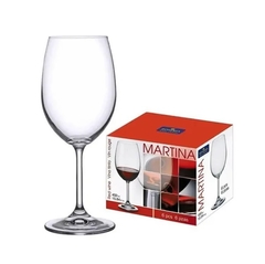 Jogo com 6 Taças Martina Cristal Bohemia - 450ml - comprar online