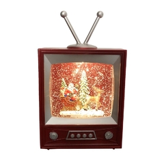 Enfeite de Natal TV Iluminada Papai Noel - 21cm - comprar online