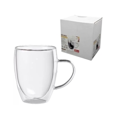 Caneca de Vidro com Parede Dupla - 360ml