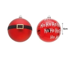 Bolas de Natal Hohoho/Cinto do P.Noel 8cm - 4 unidades - comprar online