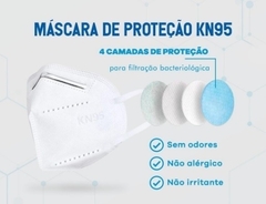 Kit 05 Máscaras de Proteção Facial KN95 - Design Gallery Santos 
