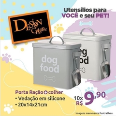 Porta Ração em Lata Dog Food