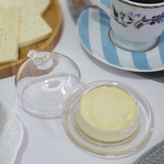 Potiche Mini Manteigueira Passarinho em Cristal - loja online