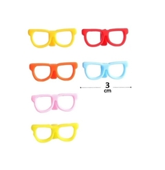Marcador de Copo Óculos em Silicone - 6 peças - Design Gallery Santos 