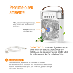 Mini Ventilador com Umidificador de Ar - loja online