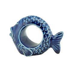 Cj. Anéis para Guardanapo Peixes Ocean Azul - 4 peças - loja online