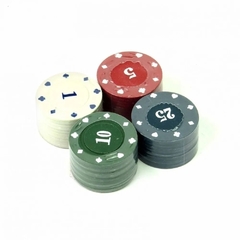 Poker Chips Professional 100 Fichas - Design Gallery Santos 