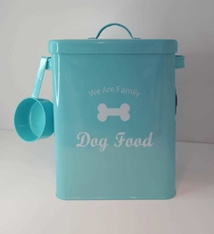 Porta Ração em Lata - We Are Family Dog Food