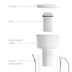 Jarra Purificadora de Água Alcalina - 1L - comprar online