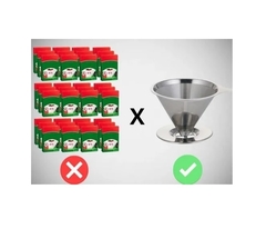 Jarra de Vidro para Café com Coador Inox - 400ml - comprar online