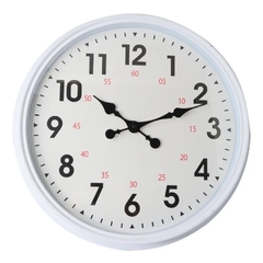 Relógio de Parede Grande Branco - 45cm