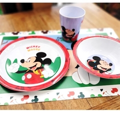 Jogo Infantil Melamine Disney 3 peças