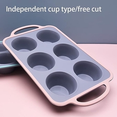 Forma de Silicone para 06 Cupcakes - Soft Contours na internet