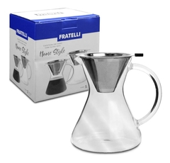 Jarra de Vidro para Café com Coador Inox - 400ml na internet