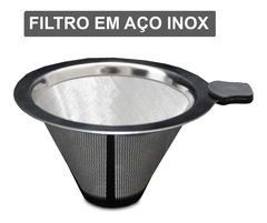 Imagem do Jarra de Vidro para Café com Coador Inox - 400ml