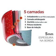 Caçarola de Alumínio Antiaderente Colorstone - 4,8L - loja online