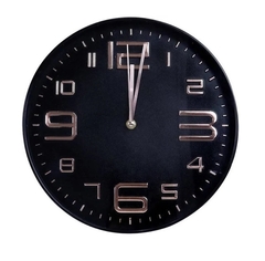 Relógio de Parede Números Bronze - 29,5cm