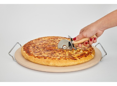 Pedra para Pizza com Suporte e Cortador - 38cm na internet