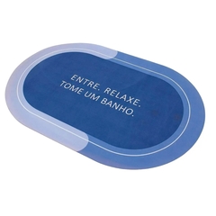 Tapete Absorvente Oval com Frases - comprar online