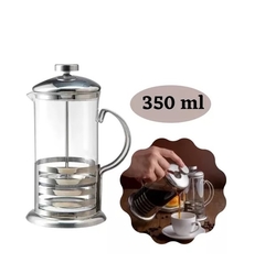 Cafeteira Francesa Vidro Inox - 350ml na internet