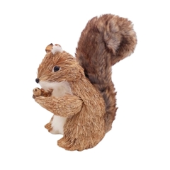 Esquilo Natalino de Palha - 26cm - loja online