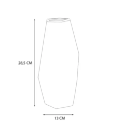 Vaso Geometric em Cristal 28,5cm - Wolff na internet