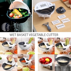 Multi cortador manual de vegetais com cesta de drenagem - comprar online
