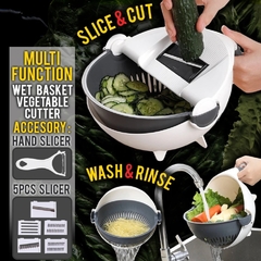 Multi cortador manual de vegetais com cesta de drenagem - comprar online