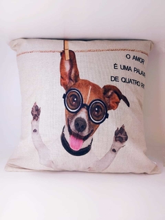 Capa para Almofada Estampa Pets - Design Gallery Santos 