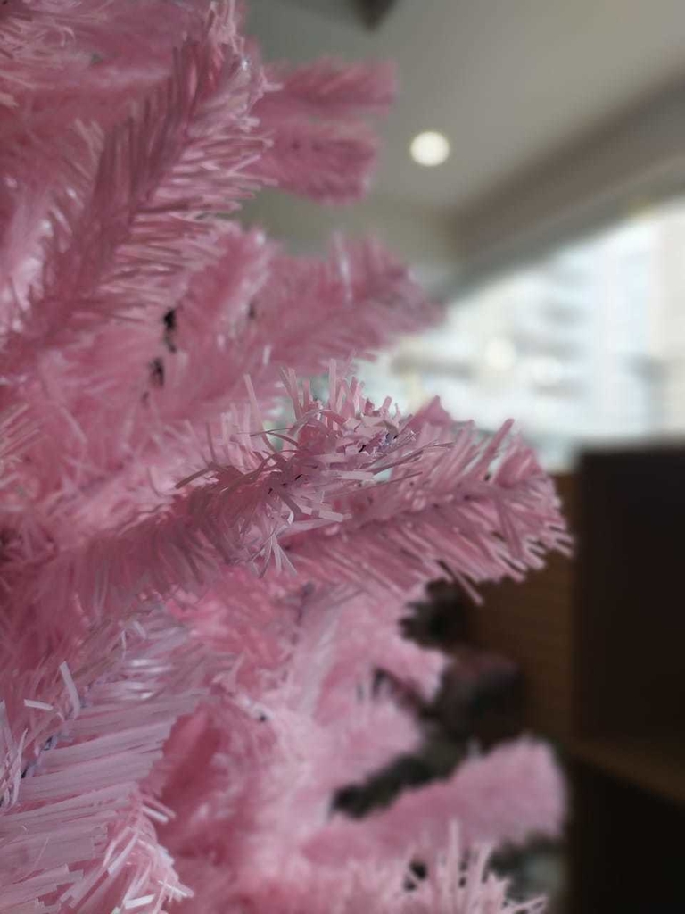 árvore natal - 1,20m cor-de-rosa claro