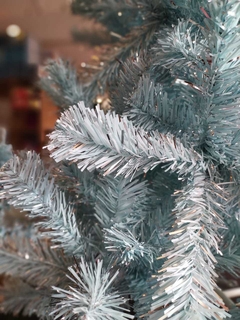 Árvore de Natal Azul Claro Mesclada com Prata - 1,80m na internet
