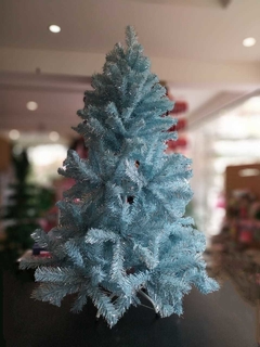 Árvore de Natal Azul Claro Mesclada com Prata - 1,80m na internet