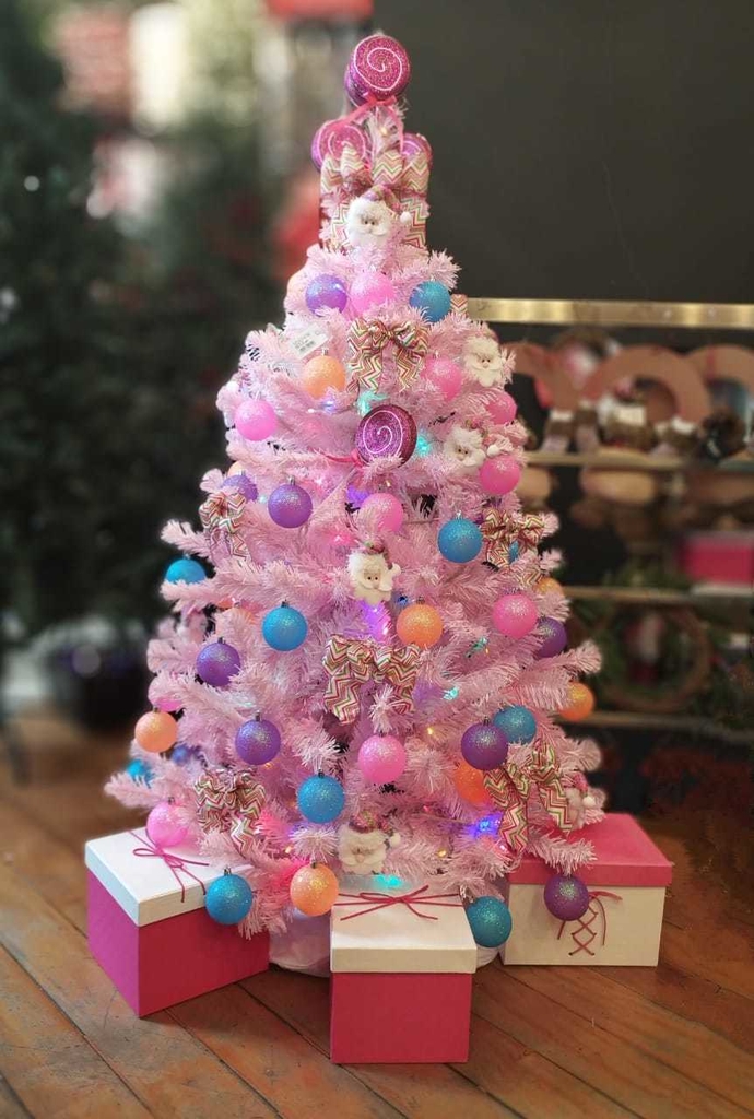 15 melhor ideia de Árvore de natal rosa  árvore de natal rosa, arvore de  natal, natal