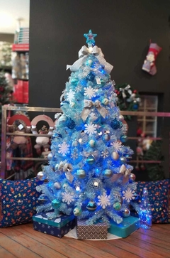Árvore de Natal Azul Claro Mesclada com Prata - 1,80m - comprar online