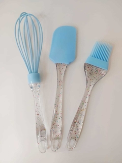 Kit Utensílios de Silicone - 3 peças - loja online