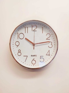 Relógio de Parede Acabamento Rosê Gold - 24,5cm - comprar online