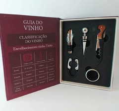 Livro Kit de Vinho - 5 Peças - comprar online