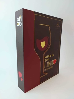 Livro Kit de Vinho Namorados - 6 Peças - Design Gallery Santos 