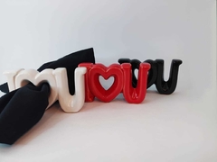 Anel de Guardanapo I LOVE YOU - Design Gallery Santos 